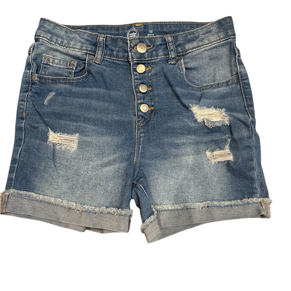 Wonder Nation Size 12 girls Jean Shorts